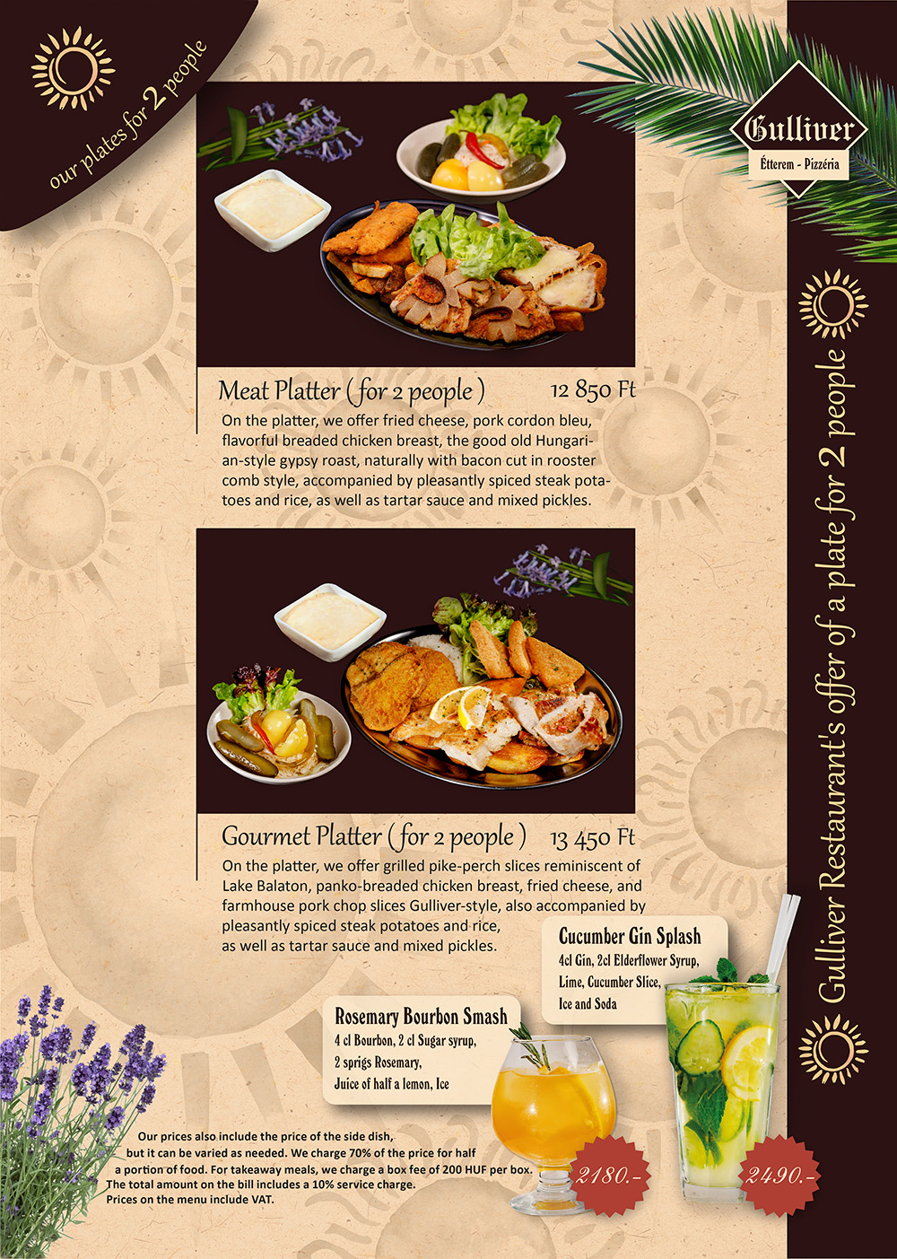 Das aktuelle Angebot des Gulliver Restaurants